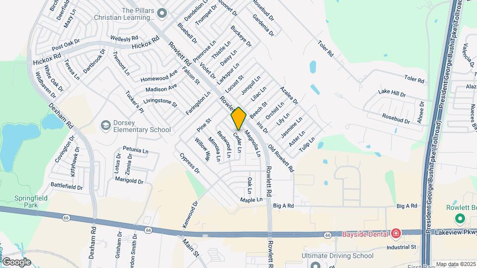 6121 Cedar Ln Map and Location Details