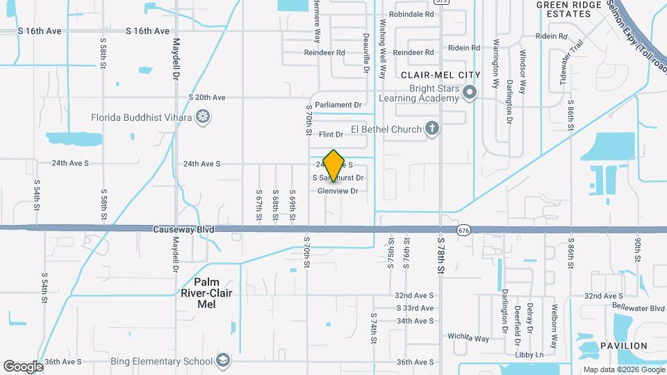 7014 Glenview Dr Map and Location Details