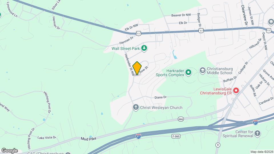 1363 Dow St Map and Location Details