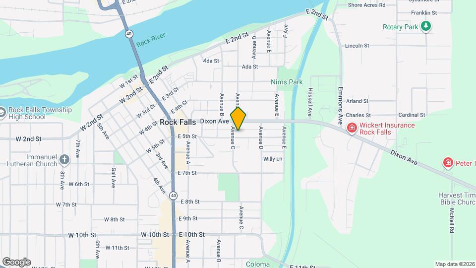 503 E 5th St Map and Location Details