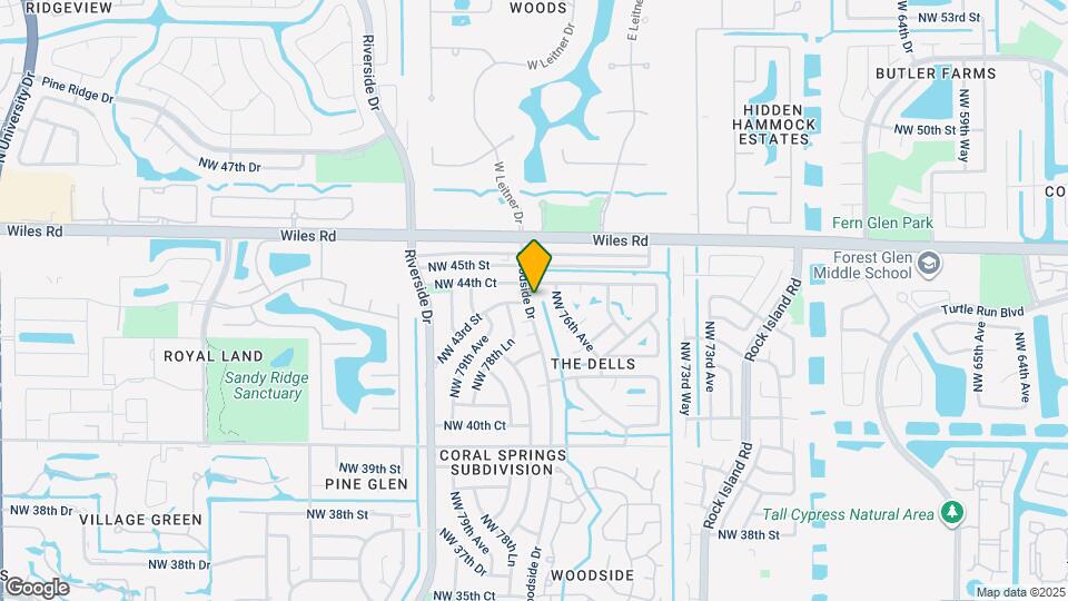 4127 Woodside Dr Map and Location Details