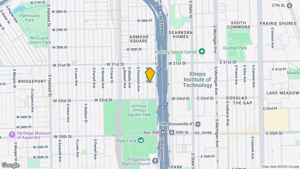 3207 S Wells St Map and Location Details