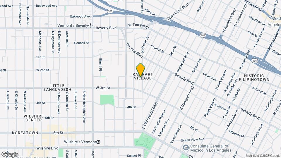 209 S Hoover St Map and Location Details