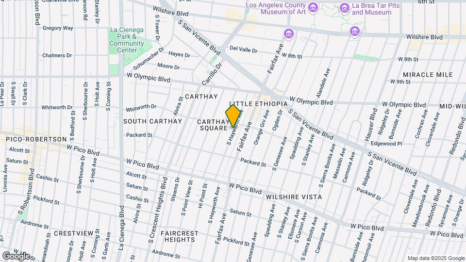 1117 S Hayworth Ave, Unit 1117 Map and Location Details