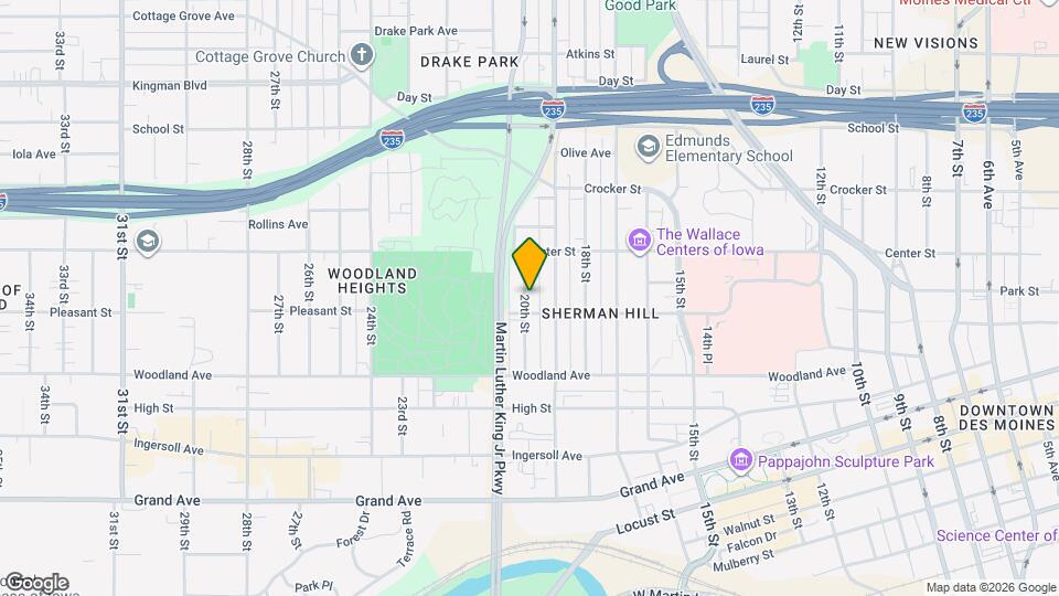 713 20th St Map and Location Details