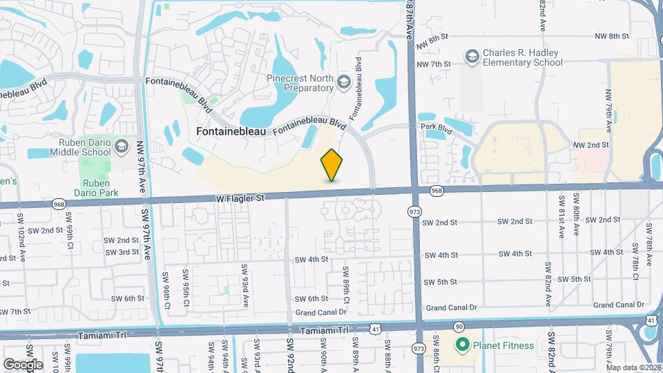 8801 W Flagler St, Unit 104 Map and Location Details