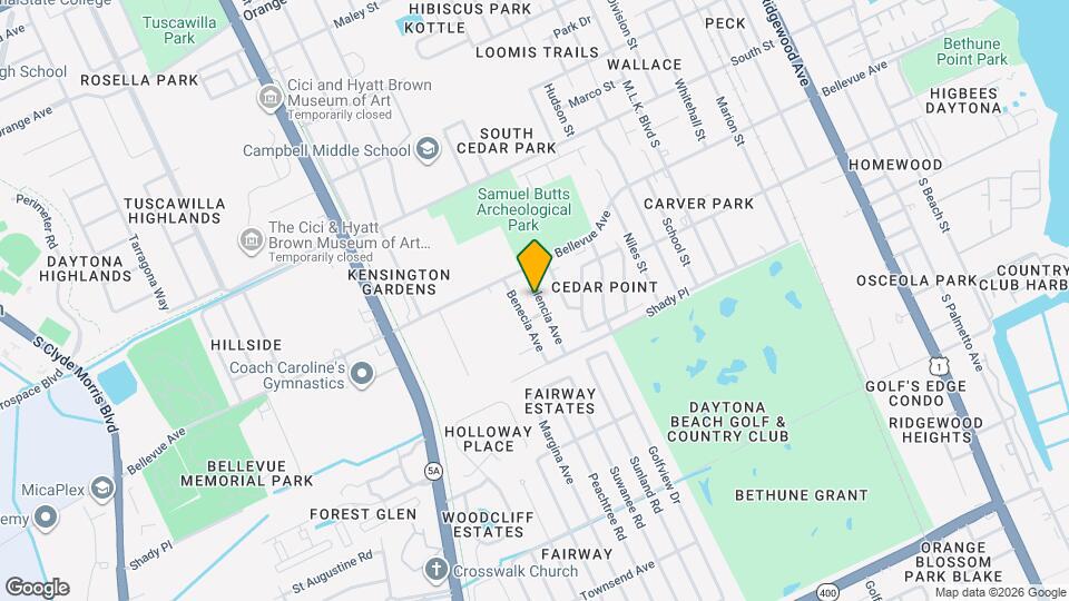 824 Valencia Ave Map and Location Details