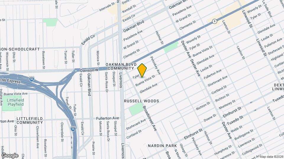 4336-4338 Buena Vista St Map and Location Details