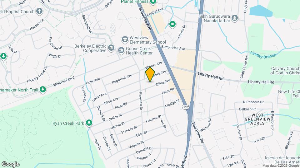 116 Etling Ave Map and Location Details