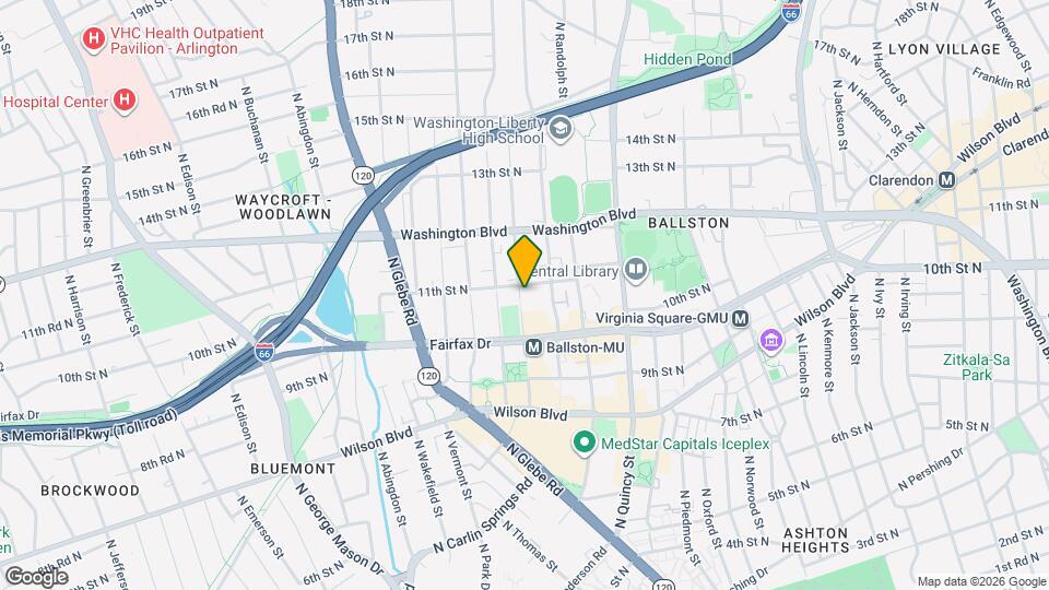 1053 N Stuart St Map and Location Details