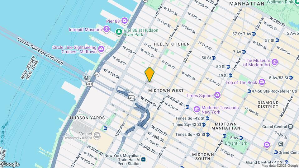 469 W 42nd St Map and Location Details