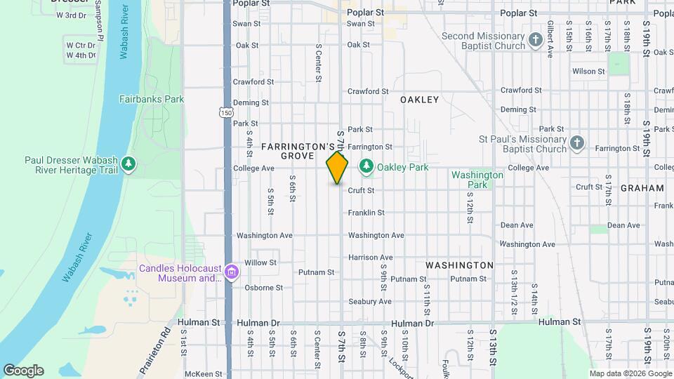 1127 S 7th St Map and Location Details