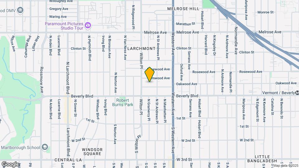 4829 Oakwood Ave Mapa y Detalles de la Ubicación
