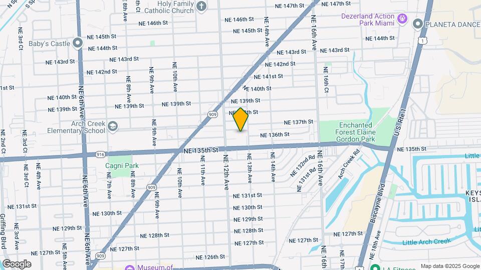 1260 NE 136th Ter Map and Location Details