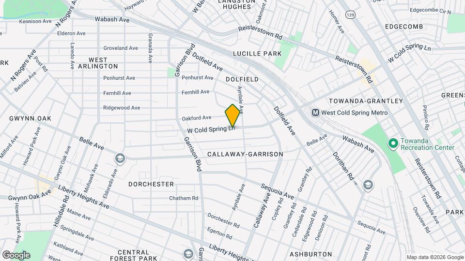 3809 W Cold Spring Ln Map and Location Details