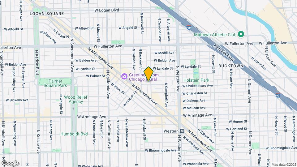 2154 N Maplewood Ave Map and Location Details