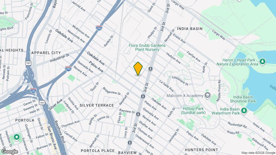 1210 Newhall St Map and Location Details