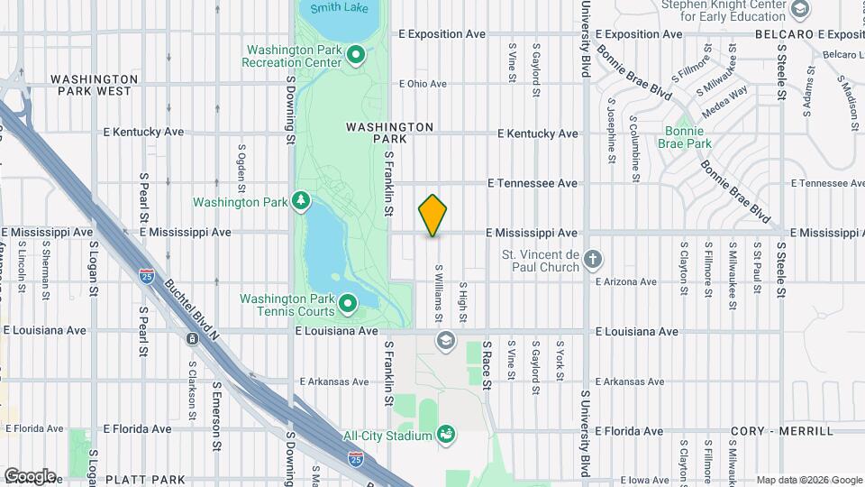 1121 S Williams St Map and Location Details