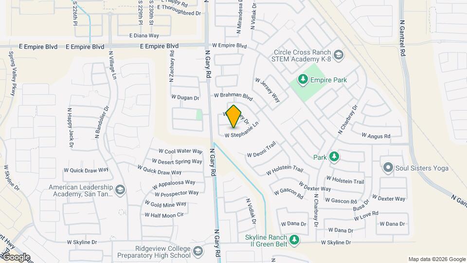 1278 W Stephanie Ln Mapa y Detalles de la Ubicación