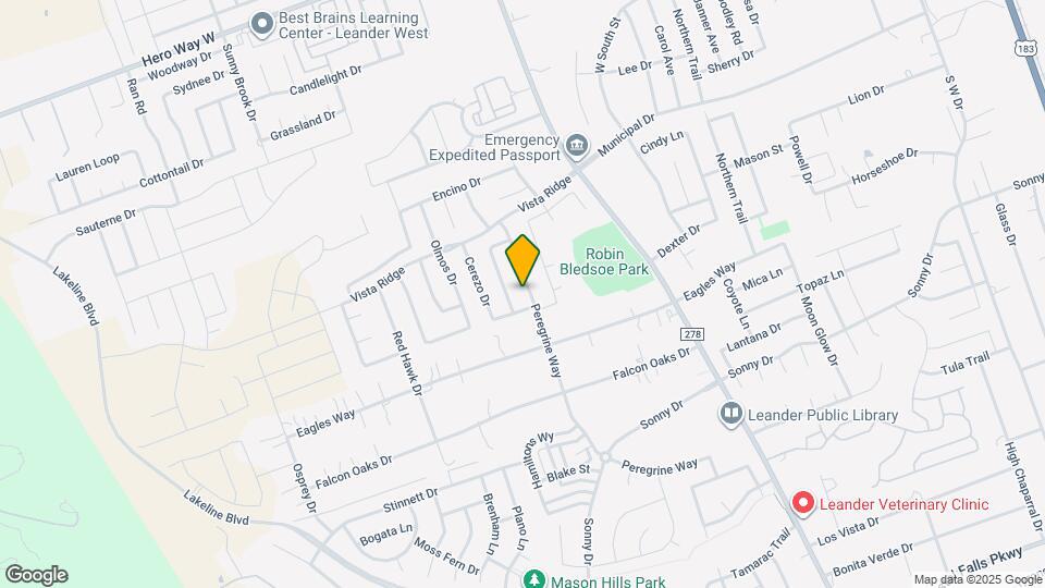 625 Peregrine Way Map and Location Details