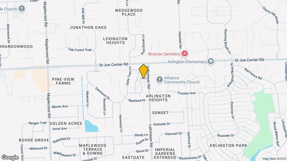 5614 Thornbriar Ln Map and Location Details