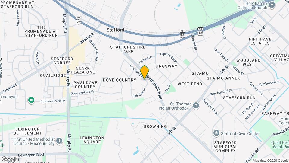 614 Live Oak Dr Map and Location Details