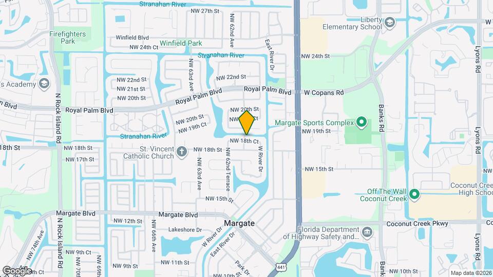 6119 NW 18th Ct Map and Location Details