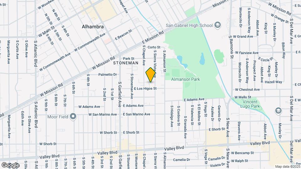 837 S Sierra Vista Ave Map and Location Details