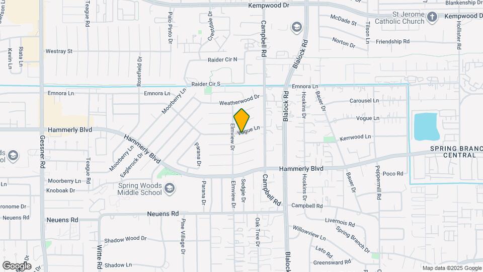 9535 Vogue Ln Map and Location Details