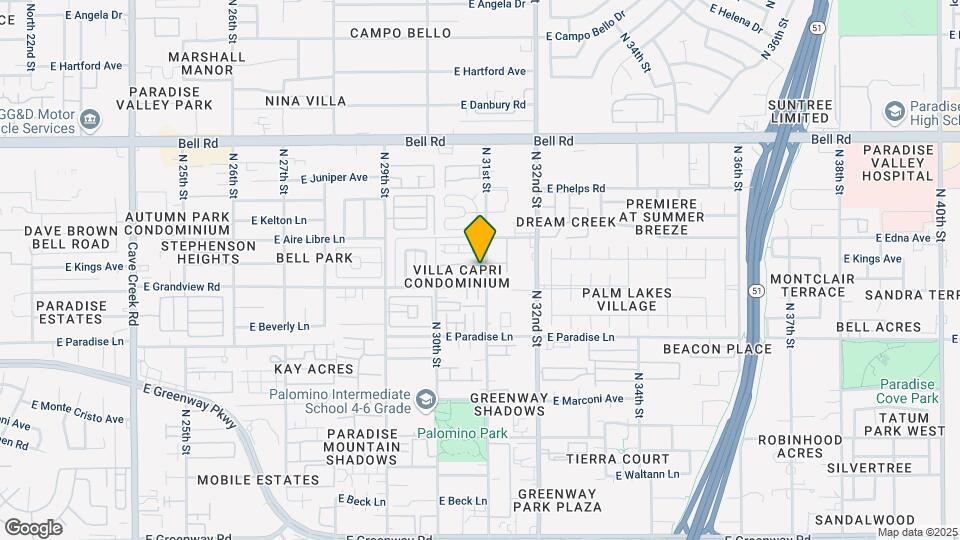 16402 N 31st St Map and Location Details