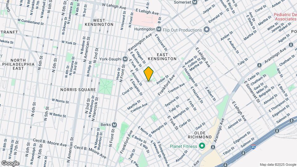 2059-2061 E York St Mapa y Detalles de la Ubicación