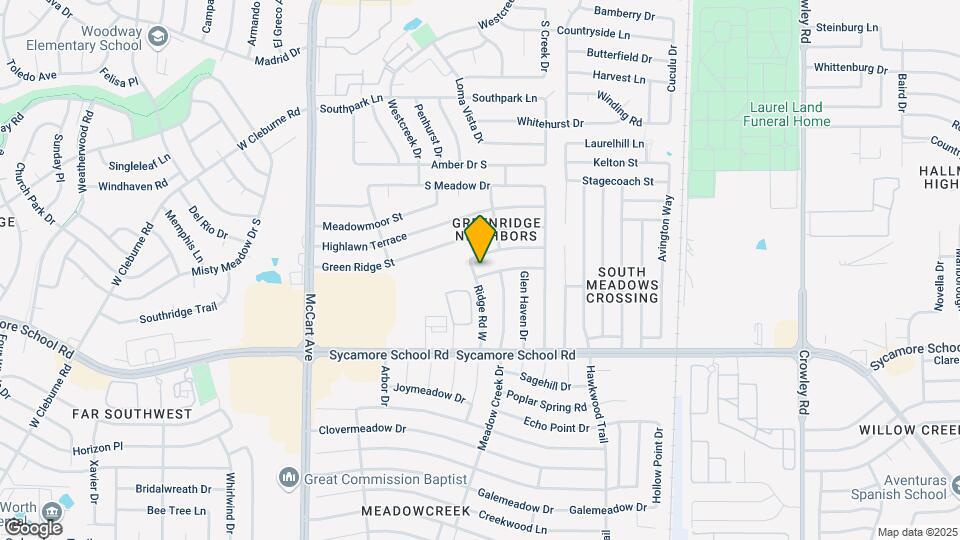 2816 Meadow Ridge Dr Map and Location Details