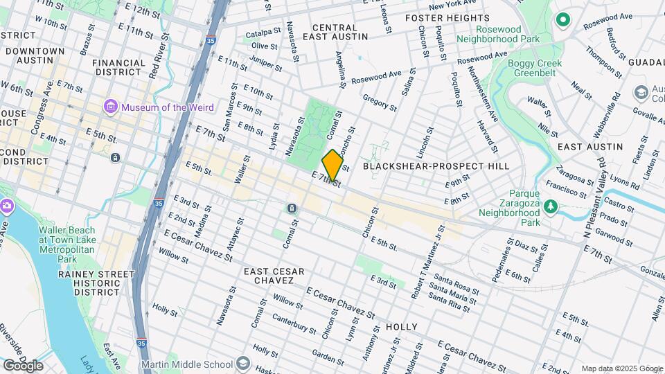 1615 E 7th St Map and Location Details