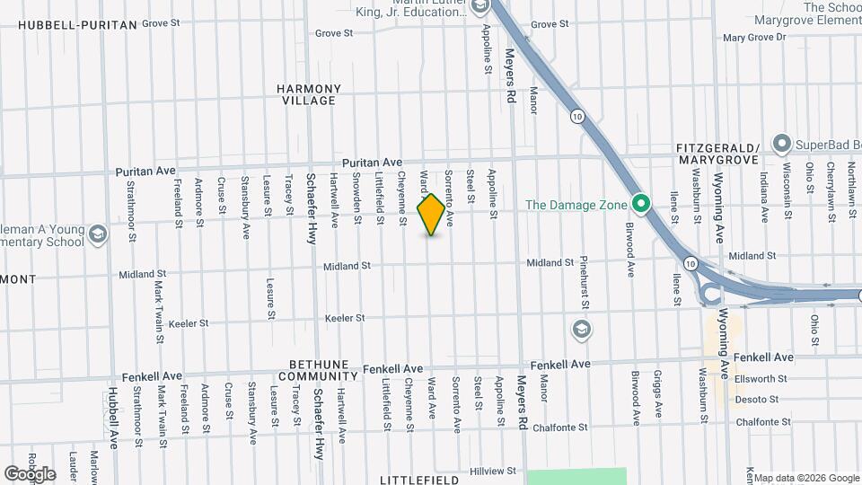 15744 Ward Ave Map and Location Details