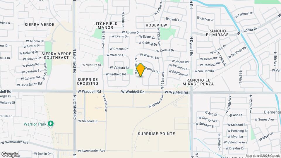 13984 N 134th Dr Mapa y Detalles de la Ubicación