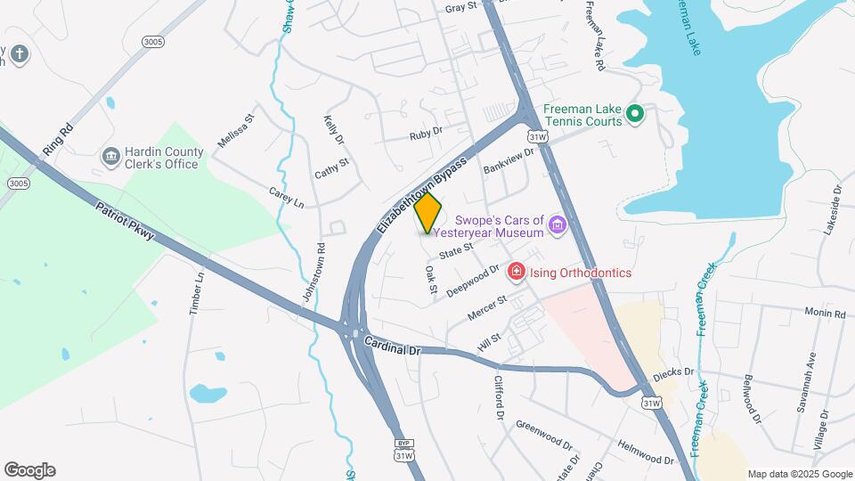 1125 Oak St Map and Location Details