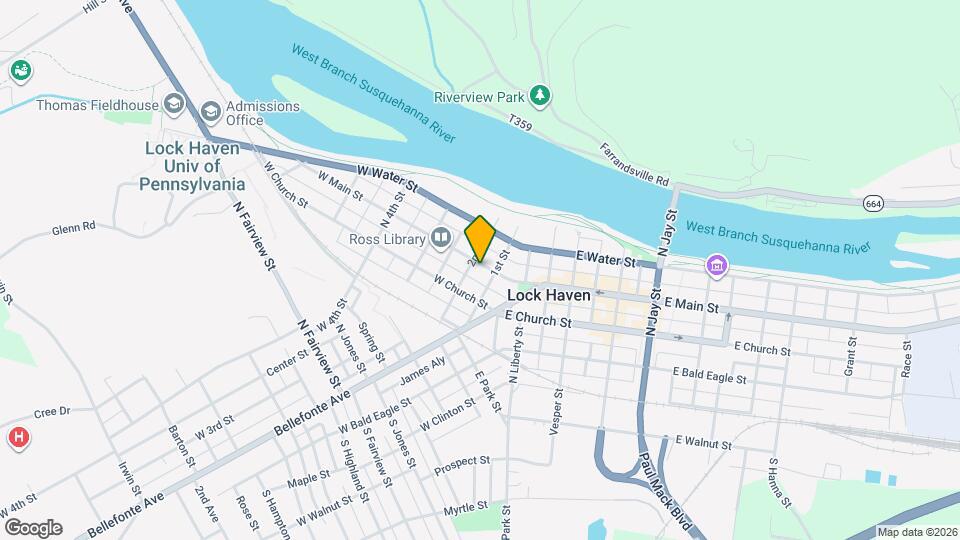 112 W Main St, Unit 3 Map and Location Details