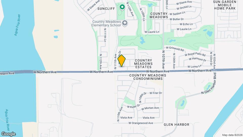 11023 W Loma Ln Map and Location Details