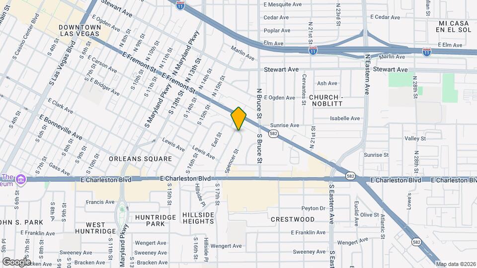 1720 E Carson Ave Mapa y Detalles de la Ubicación