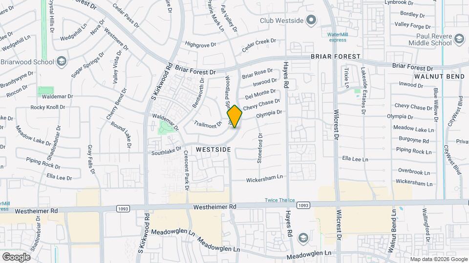 2218 Woodland Park Dr Map and Location Details