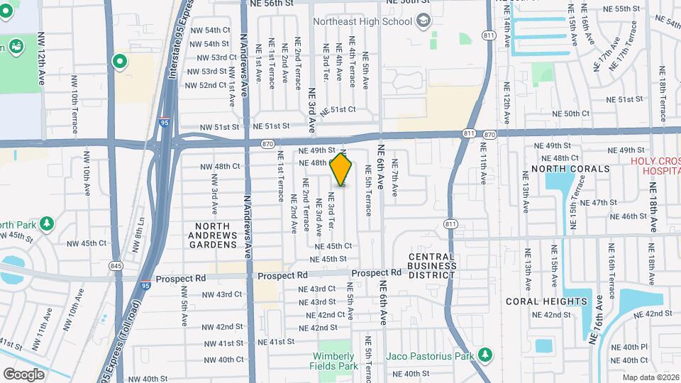 4751 NE 4th Ave Map and Location Details