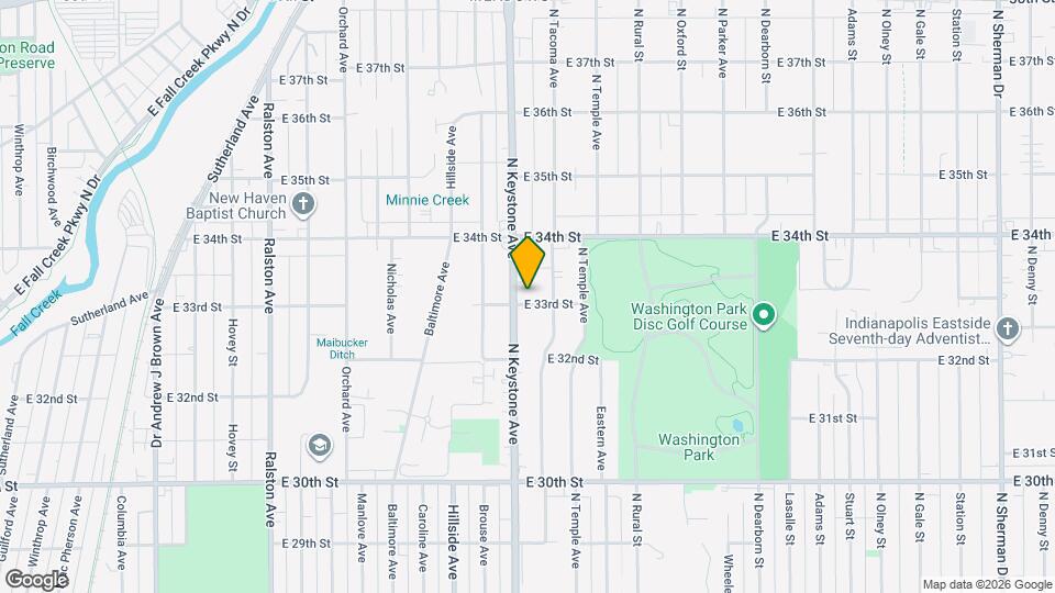 3305 N Keystone Ave Map and Location Details