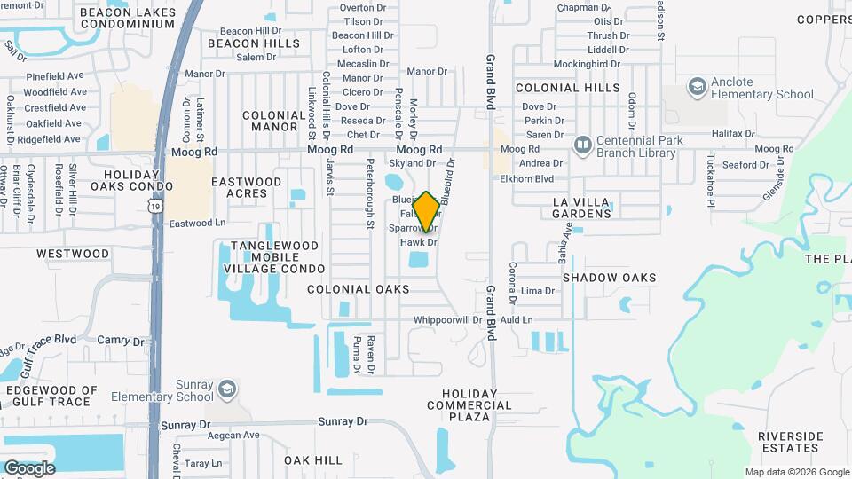 5305 Hawk Dr Map and Location Details