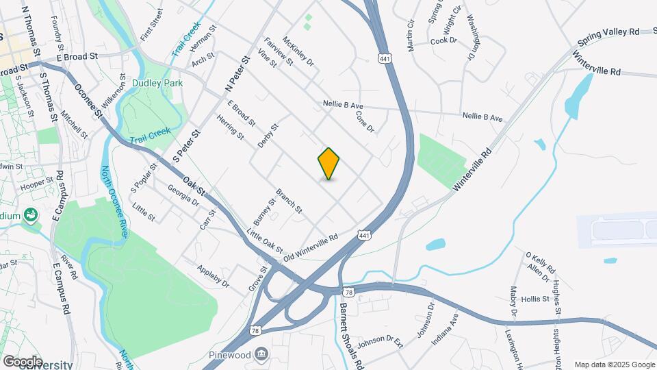 1695 E Broad St Map and Location Details