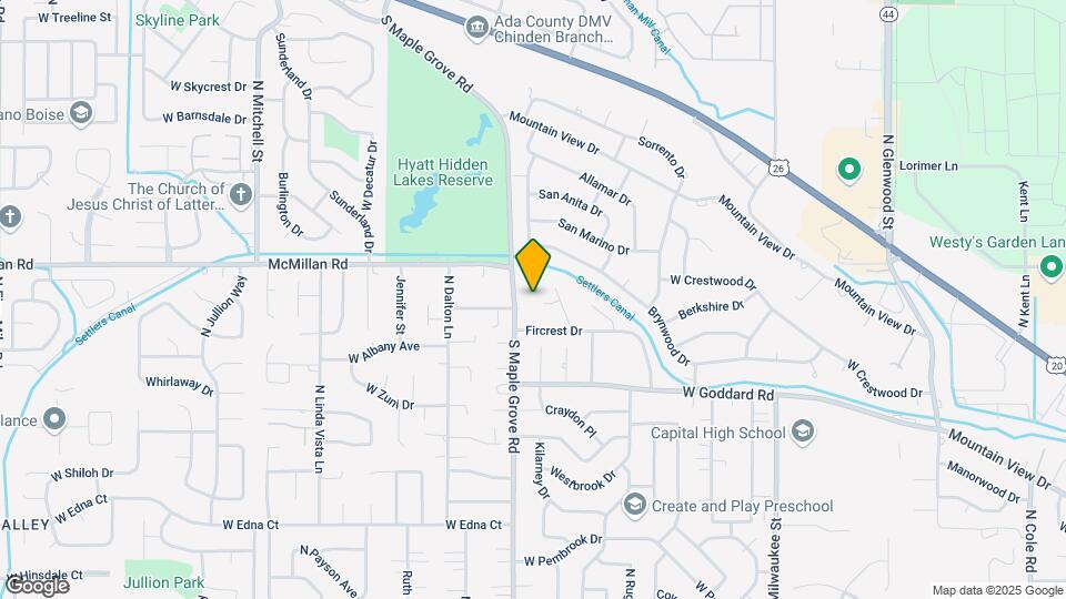 4654 N Maple Grove Rd Map and Location Details