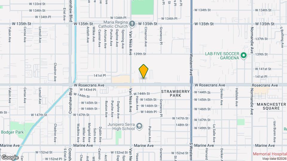 2049 W Rosecrans Ave Map and Location Details