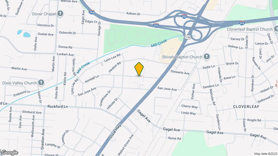 1840 Kendall Ln Map and Location Details