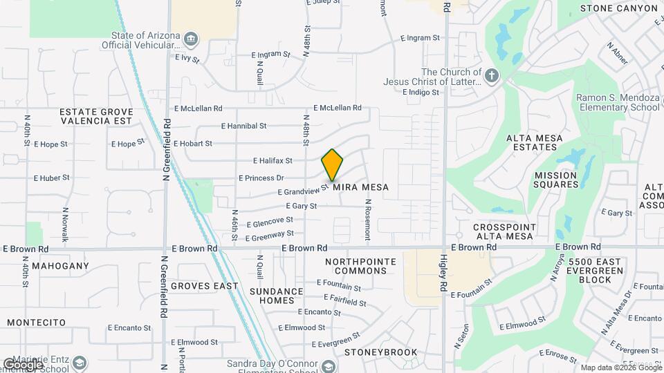 4837 E Grandview St Map and Location Details