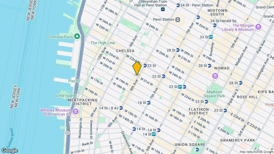 300 W 21st St Map and Location Details