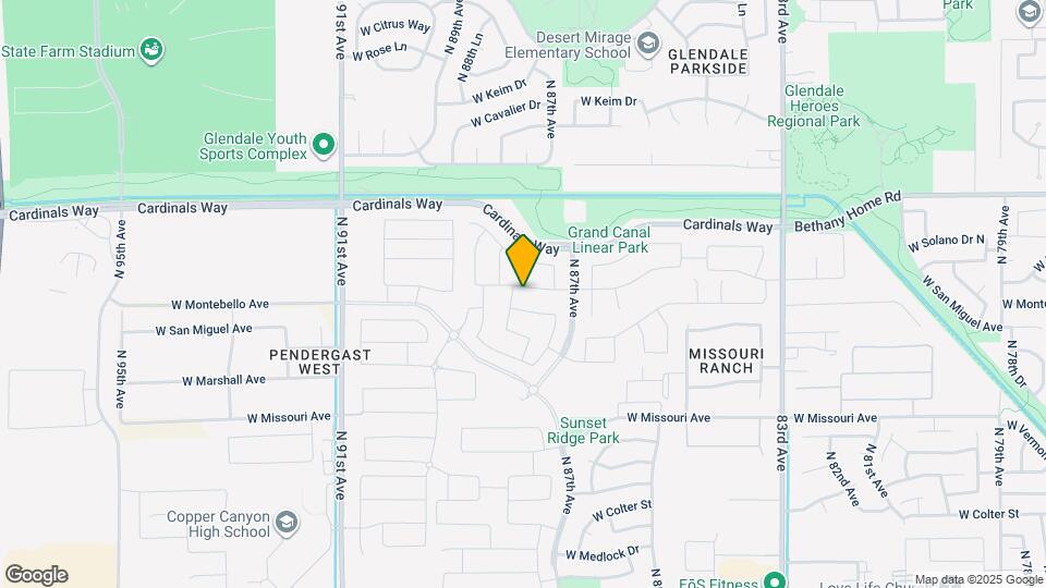 8757 W Rancho Dr Map and Location Details